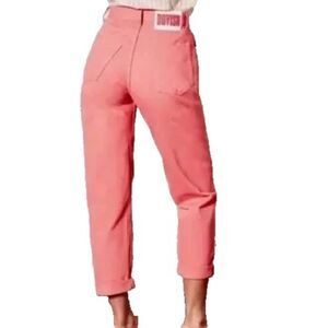 Boyish The TOBY Jeans Women 25 Straight Pink High Waisted Relaxed Tapered Rigid